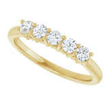 14K Yellow 1/3 CTW Natural Diamond Anniversary Band