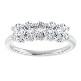 14K White 9/10 CTW Lab-Grown Diamond Anniversary Band