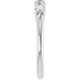 14K White Gold 1/2 CTW Lab-Grown Diamond  Anniversary Band