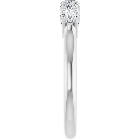 14K White Gold 1/2 CTW Lab-Grown Diamond  Anniversary Band