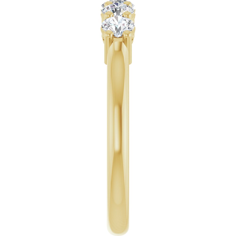 14K Yellow Gold 1/6 CTW Natural Diamond Anniversary Band