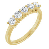 14K Yellow Gold 1/6 CTW Natural Diamond Anniversary Band