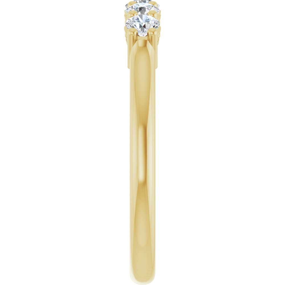 14K Yellow 1/3 CTW Natural Diamond Anniversary Band