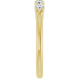 14K Yellow 1/3 CTW Natural Diamond Anniversary Band