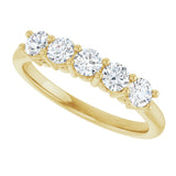 14K Yellow 1/2 CTW Natural Diamond Anniversary Band