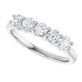 14K White Gold 1/2 CTW Lab-Grown Diamond  Anniversary Band