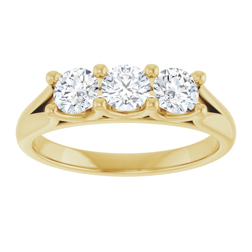 14K Yellow 3/4 CTW Natural Diamond Anniversary Band