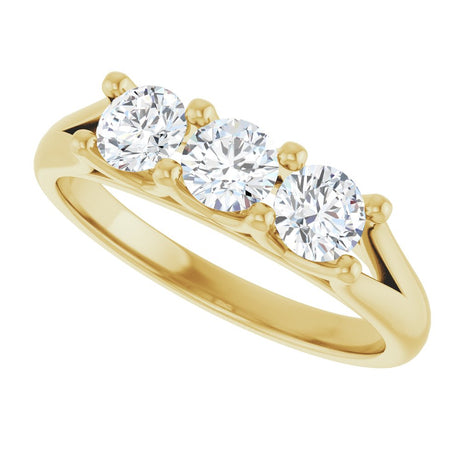 14K Yellow 3/4 CTW Natural Diamond Anniversary Band