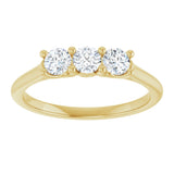 14K Yellow 1/2 CTW Natural Diamond Anniversary Band