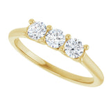 14K Yellow 1/2 CTW Natural Diamond Anniversary Band