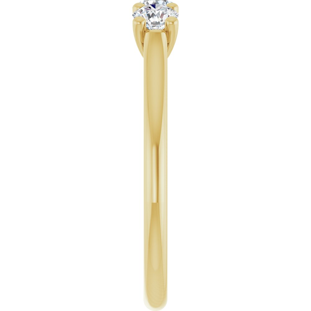 14K Yellow 1/2 CTW Natural Diamond Anniversary Band