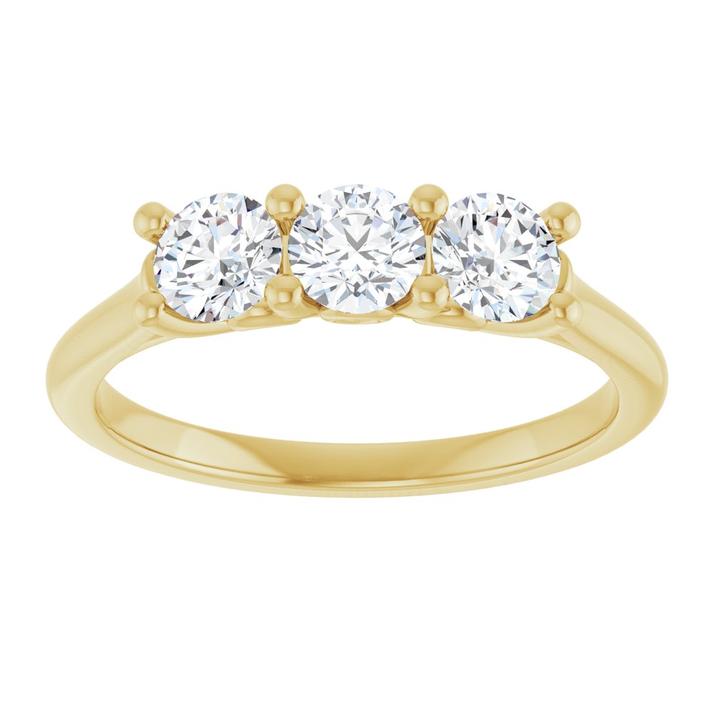 14K Yellow 3/4 CTW Natural Diamond Anniversary Band