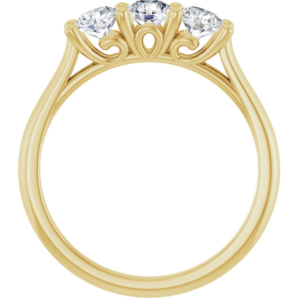 14K Yellow 3/4 CTW Natural Diamond Anniversary Band