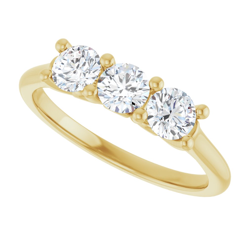 14K Yellow 3/4 CTW Natural Diamond Anniversary Band