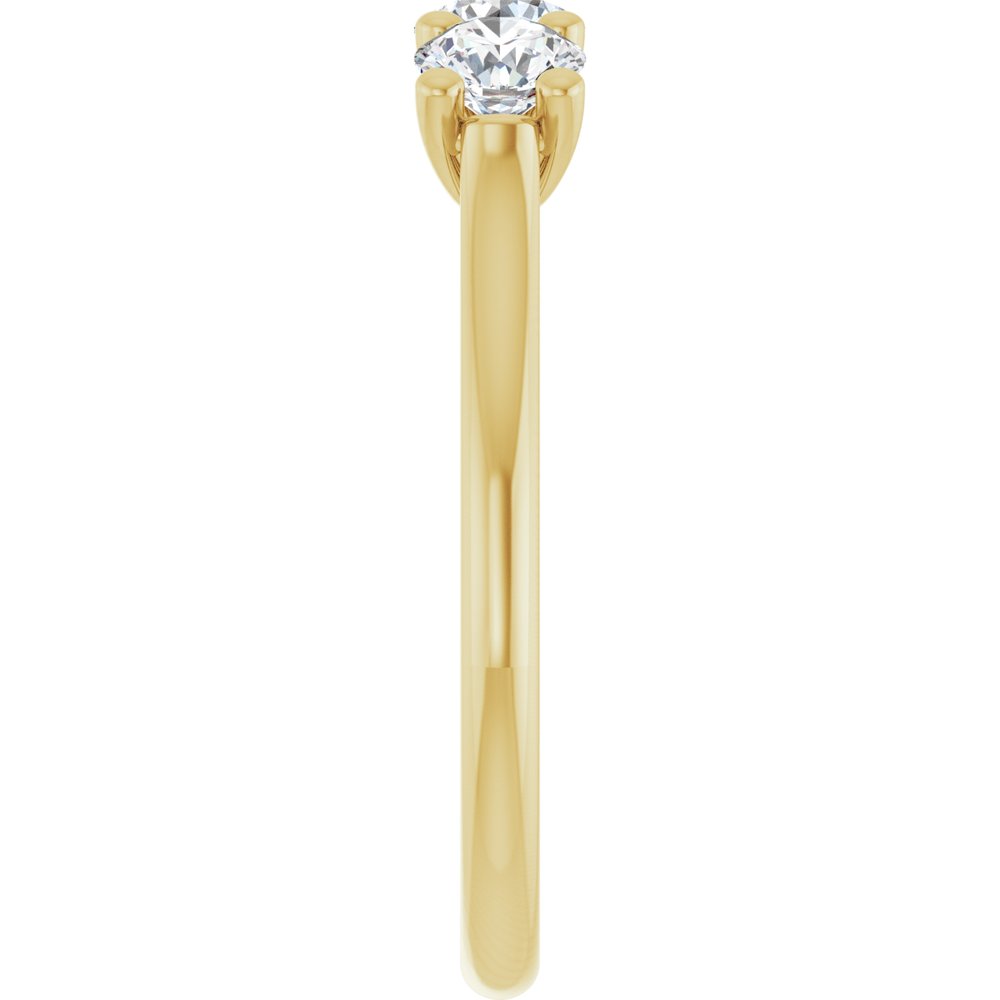 14K Yellow 3/4 CTW Natural Diamond Anniversary Band