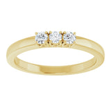 14K Yellow 1/5 CTW Natural Diamond Anniversary Band