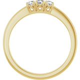 14K Yellow 1/4 CTW Natural Diamond Anniversary Band