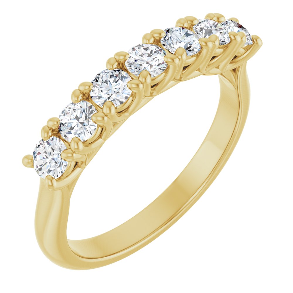 14K Yellow 3/4 CTW Natural Diamond Anniversary Band