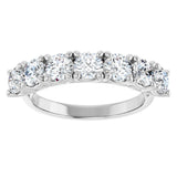 14K White 1 5/8 CTW Natural Diamond Anniversary Band