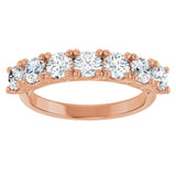 14K Rose 1 1/3 CTW Natural Diamond Anniversary Band