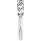 14K White 1 5/8 CTW Natural Diamond Anniversary Band