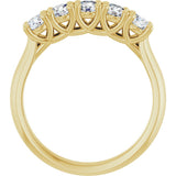14K Yellow Gold 3/4 CTW Lab-Grown Diamond Anniversary Band