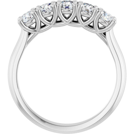 14K White Gold 3/4 CTW Lab-Grown Diamond Anniversary Band