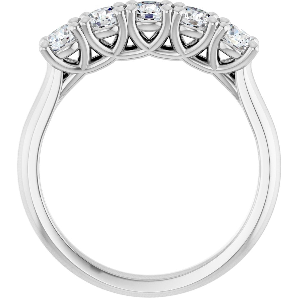 14K White Gold 3/4 CTW Lab-Grown Diamond Anniversary Band