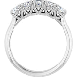 14K White Gold 3/4 CTW Lab-Grown Diamond Anniversary Band