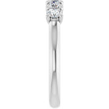 14K White Gold 3/4 CTW Lab-Grown Diamond Anniversary Band