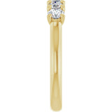 14K Yellow Gold 3/4 CTW Lab-Grown Diamond Anniversary Band