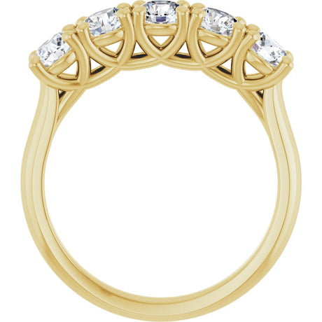 14K Yellow Gold 1 1/4 CTW Lab-Grown Diamond Anniversary Band