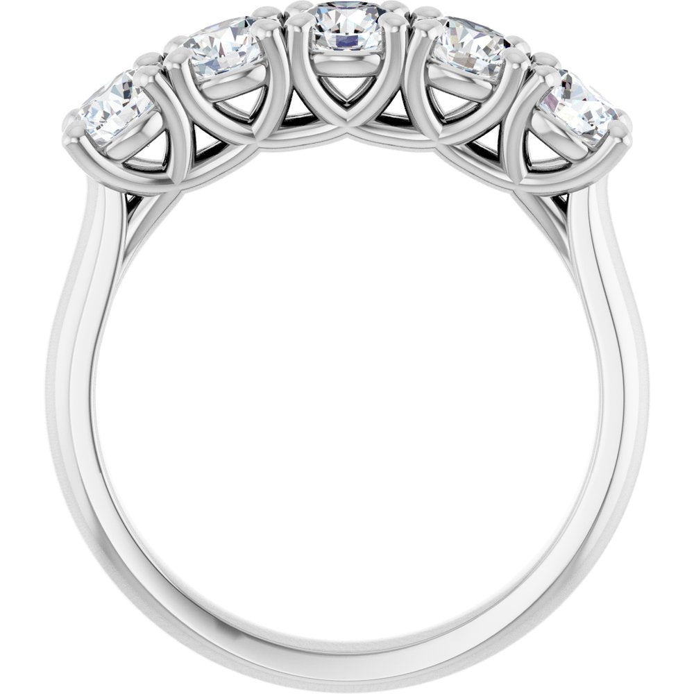 14K White Gold 1 1/4 CTW Lab-Grown Diamond Anniversary Band
