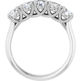 14K White Gold 1 1/4 CTW Lab-Grown Diamond Anniversary Band