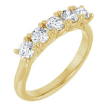 14K Yellow Gold 3/4 CTW Lab-Grown Diamond Anniversary Band