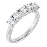 14K White Gold 3/4 CTW Lab-Grown Diamond Anniversary Band