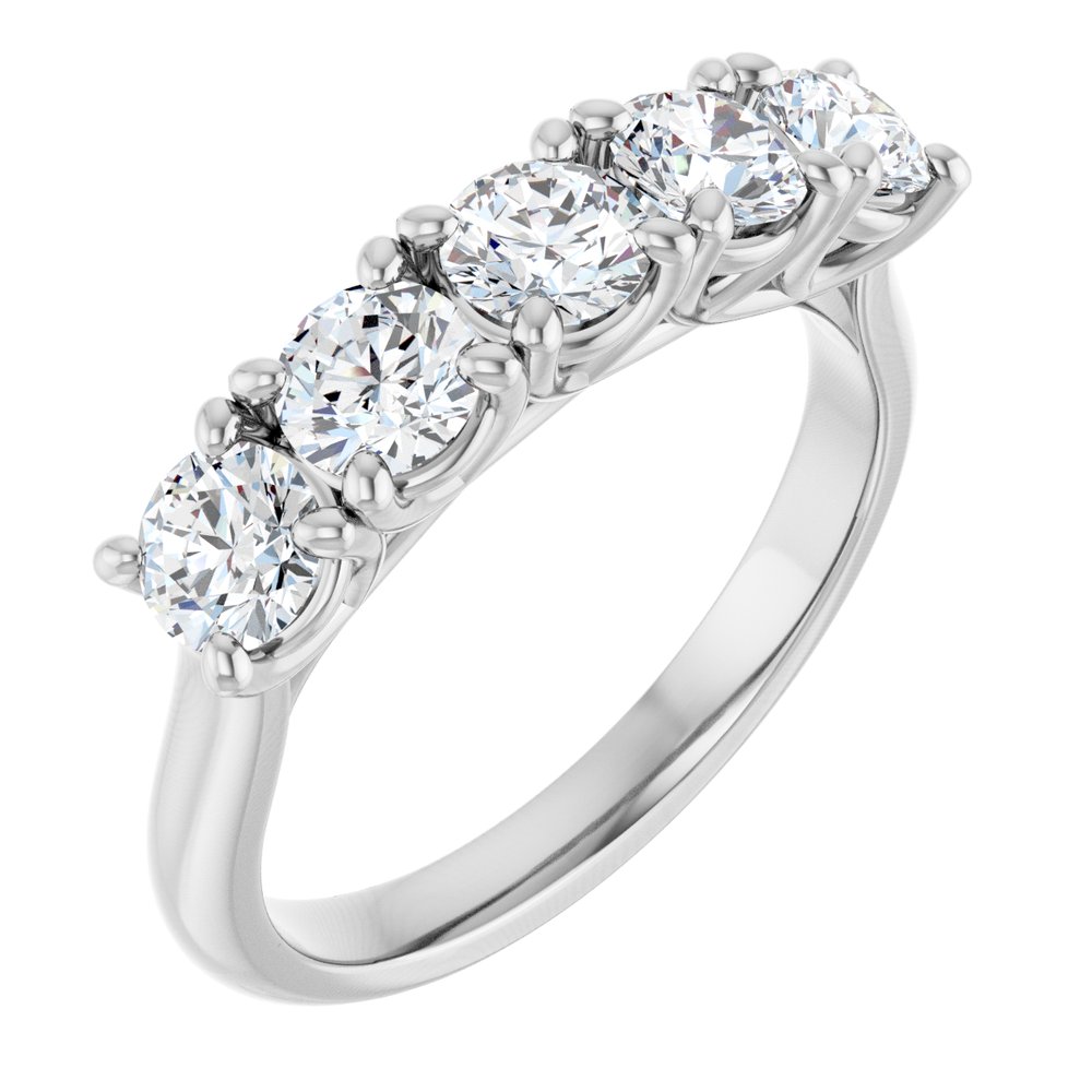 14K White Gold 1 1/4 CTW Lab-Grown Diamond Anniversary Band
