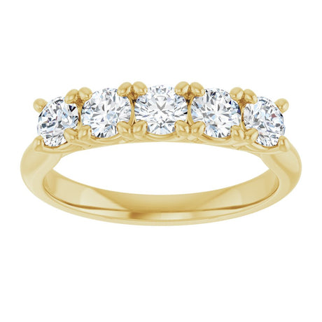 14K Yellow Gold 3/4 CTW Lab-Grown Diamond Anniversary Band