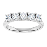14K White Gold 3/4 CTW Lab-Grown Diamond Anniversary Band