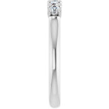 14K White 1/2 CTW Natural Diamond Anniversary Band