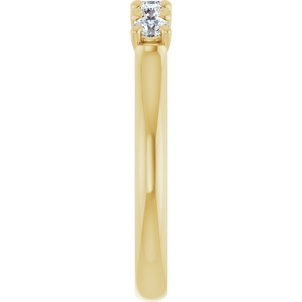 14K Yellow 9/10 CTW Lab-Grown Diamond Anniversary Band