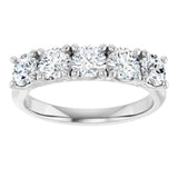 14K White Gold 1 1/4 CTW Lab-Grown Diamond Anniversary Band