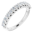 14K White 5/8 CTW Natural Diamond Anniversary Band