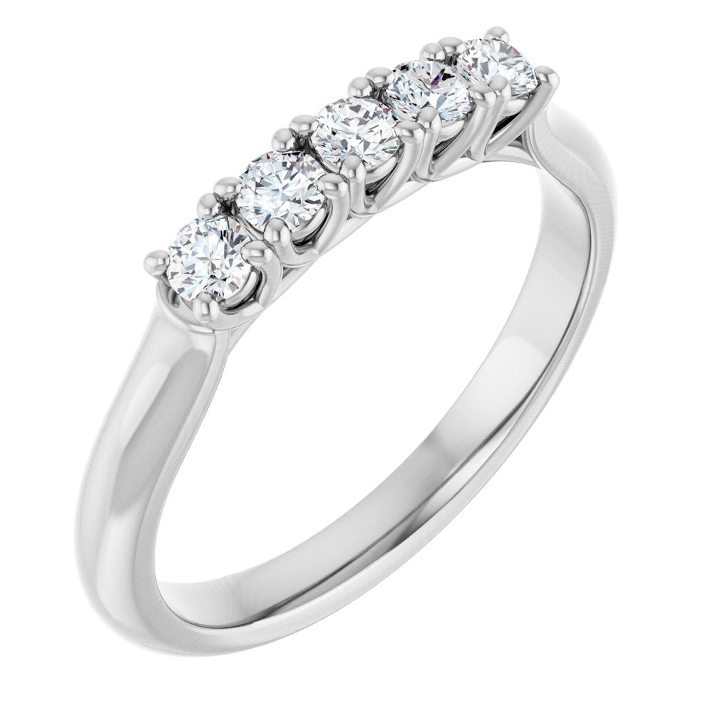 14K White Gold 1/3 CTW Lab-Grown Diamond Anniversary Band