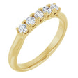 14K Yellow Gold 1/3 CTW Lab-Grown Diamond Anniversary Band