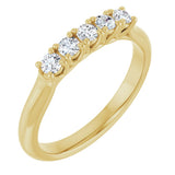 14K Yellow Gold 1/3 CTW Lab-Grown Diamond Anniversary Band