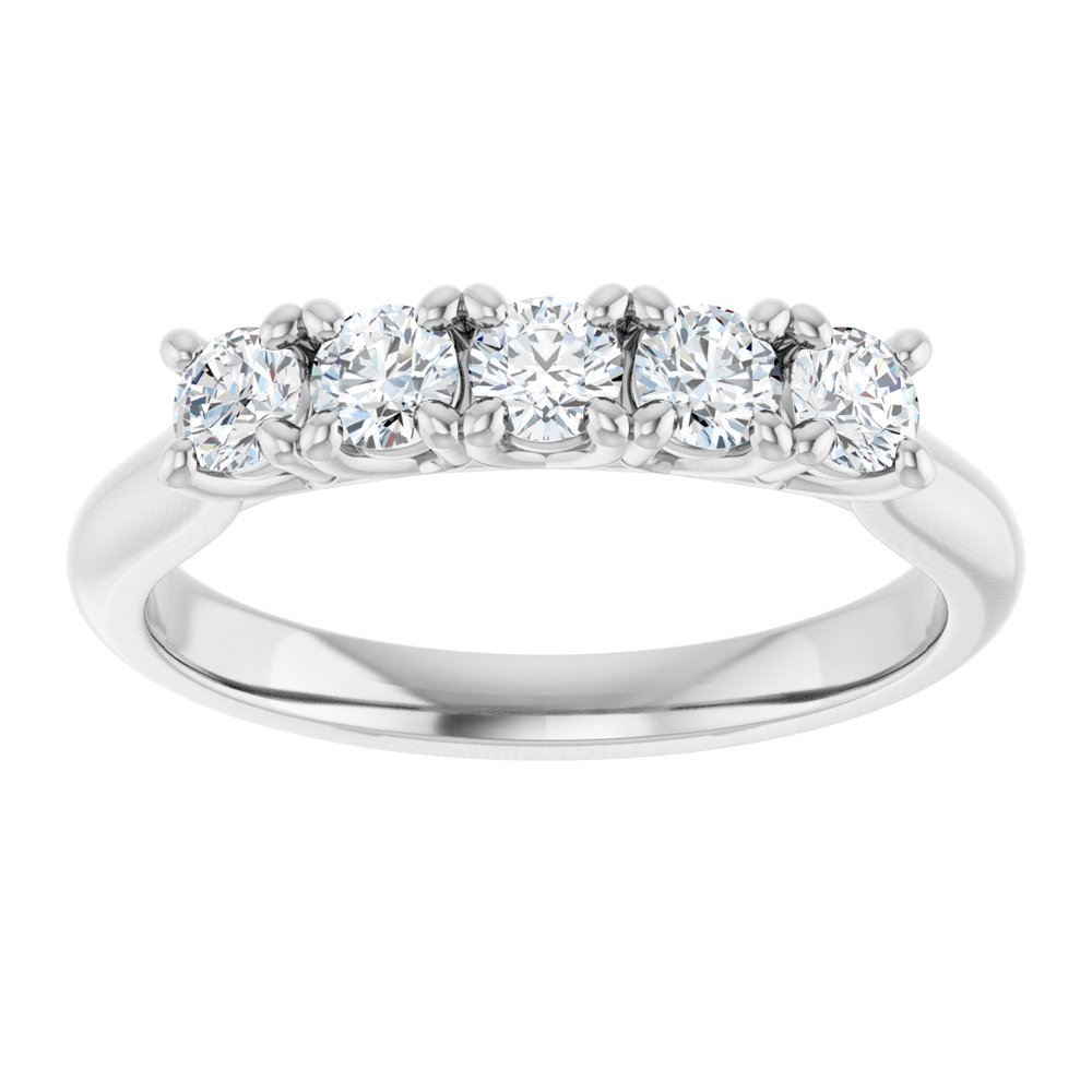 14K White Gold 1/2 CTW Lab-Grown Diamond Anniversary Band
