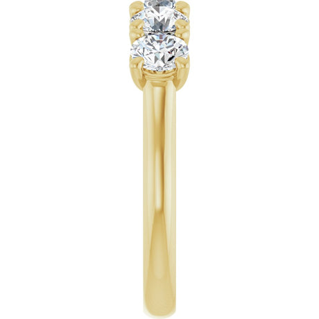 14K Yellow Gold 1 5/8 CTW Lab-Grown Diamond Anniversary Band