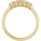 14K Yellow Gold 1/3 CTW Lab-Grown Diamond Anniversary Band