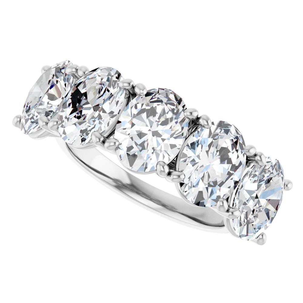 14K White Gold 5 1/2 CTW Lab-Grown Diamond Anniversary Band